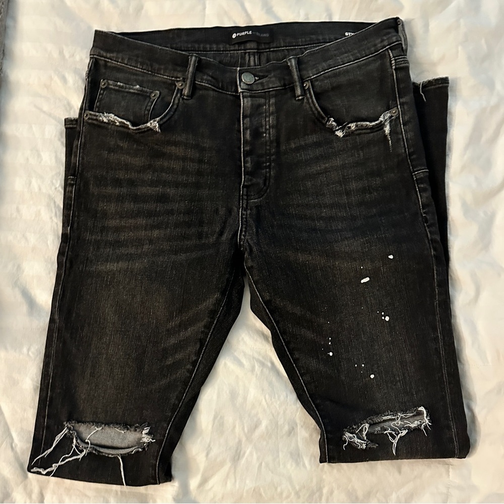 Purple Brand Men's Dark Wash Skinny Jeans